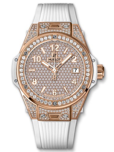 AAA Replica Hublot Big Bang One Click King Gold White Full Pave 39mm Watch 465.OE.9010.RW.1604